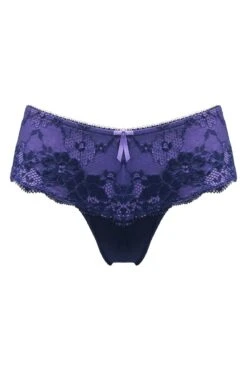 Amour Shorty - Navy/Lavender -Sultry Curve 321033 20230829100600