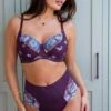 St Tropez High Waist Deep Brief - Purple/Blue -Sultry Curve 321756 20230824142200