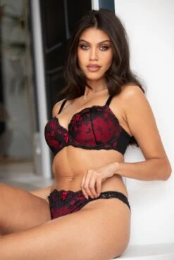Amour Brazilian Brief - Black/Scarlet 9 Amour Brazilian Brief - Black/Scarlet -Sultry Curve 321834 20230830165100