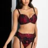 Amour Balconette Set - Black/Scarlet -Sultry Curve 321842 20230830165700