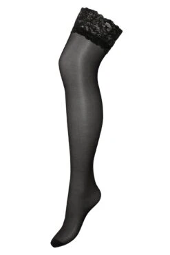 Allure Lace Top 15 Denier Stocking - Black -Sultry Curve 322394 20230906095900